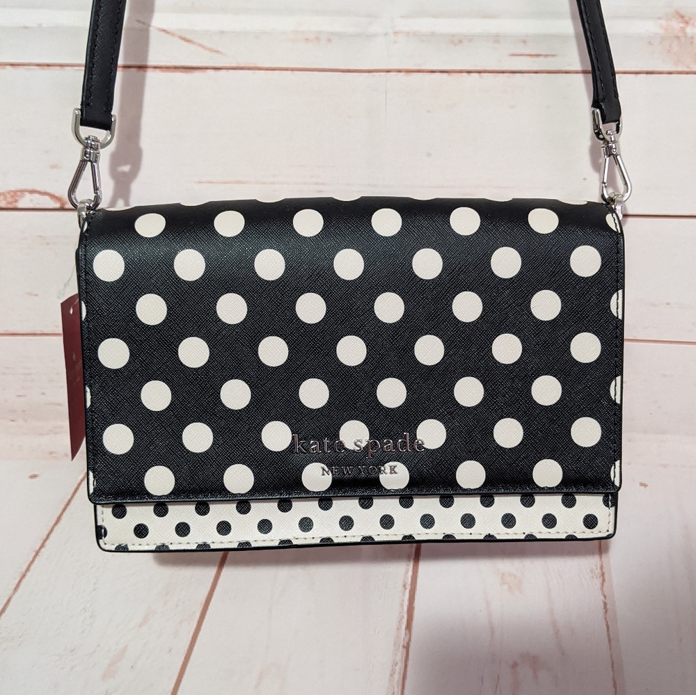 🆕 SALE Kate Spade Cameron Polka Dot Crossbody - Picture 4 of 11